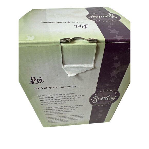 Scentsy Lei Plug-In Warmer With Base & Switch For Scentsy Bars - "Read" - Picture 7 of 7
